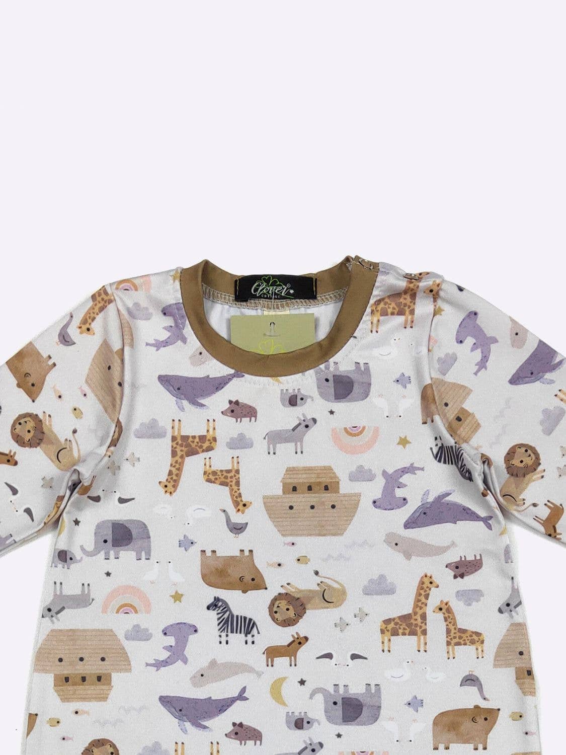 Noah's Ark Boy Romper