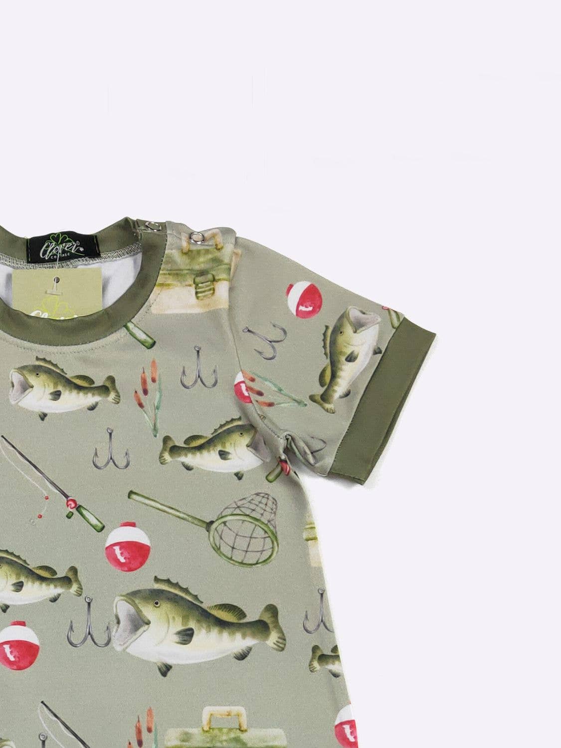 Big Mouth Bass Boy Romper