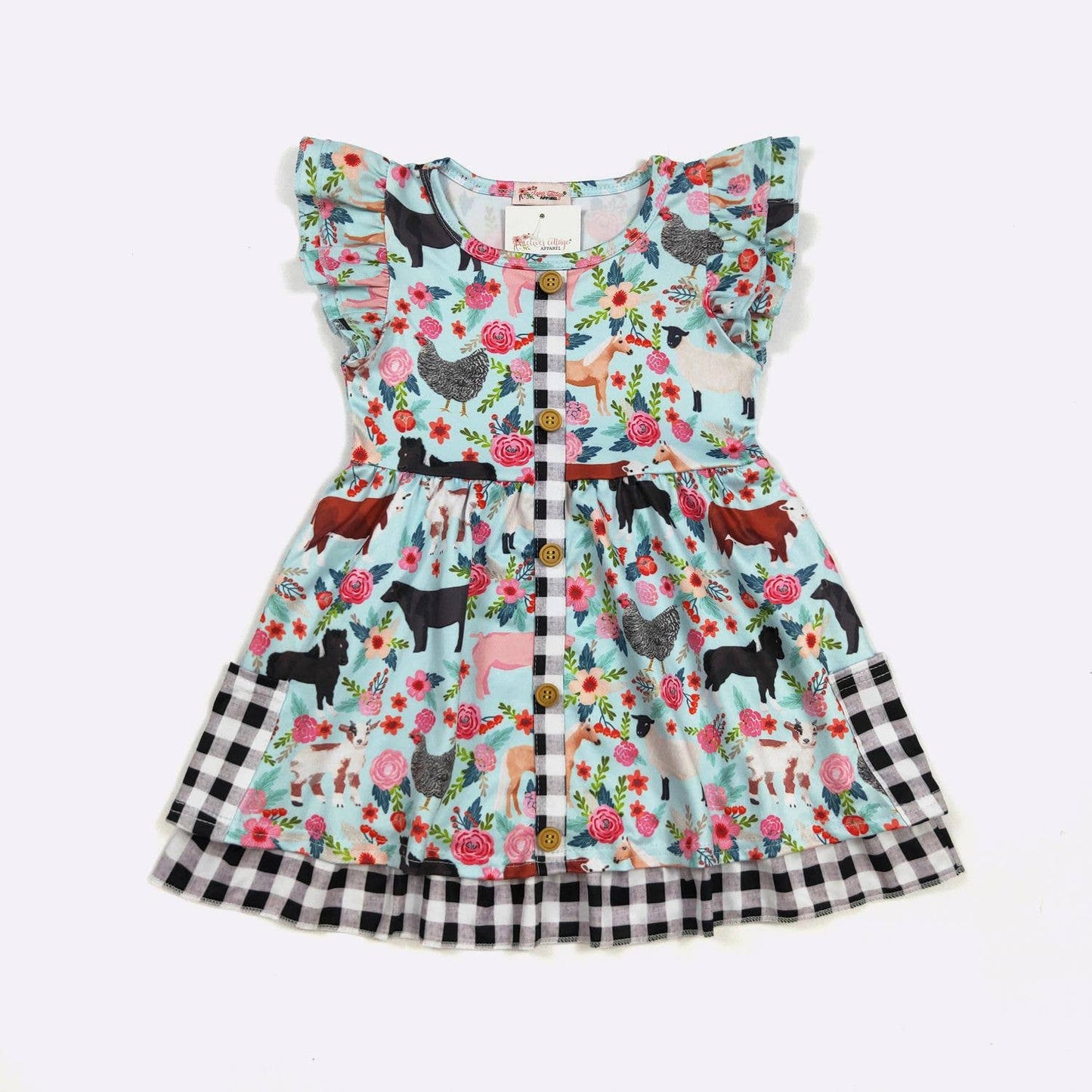 Farm Floral Girls Dress