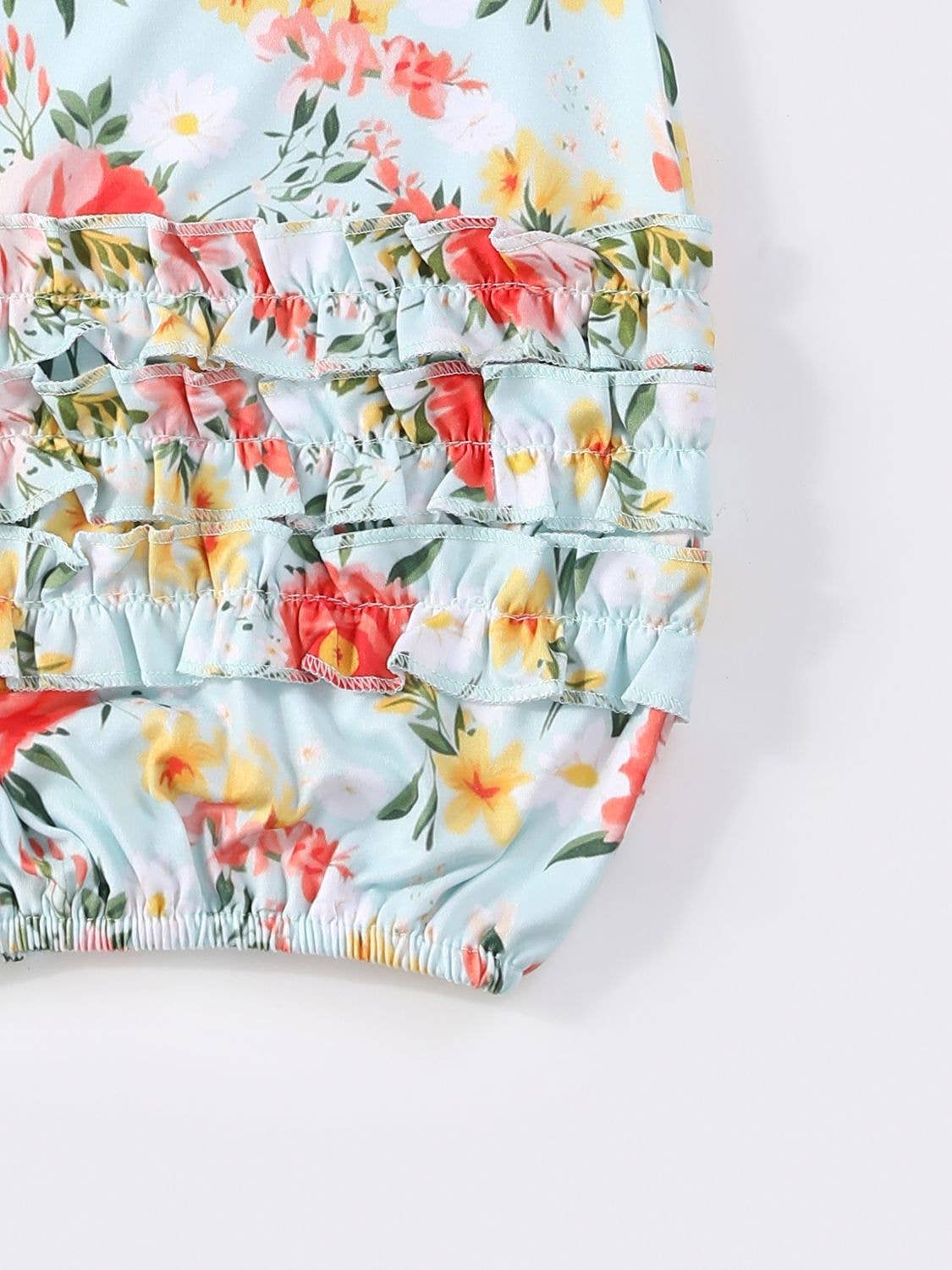 Coral Aqua Baby Gown