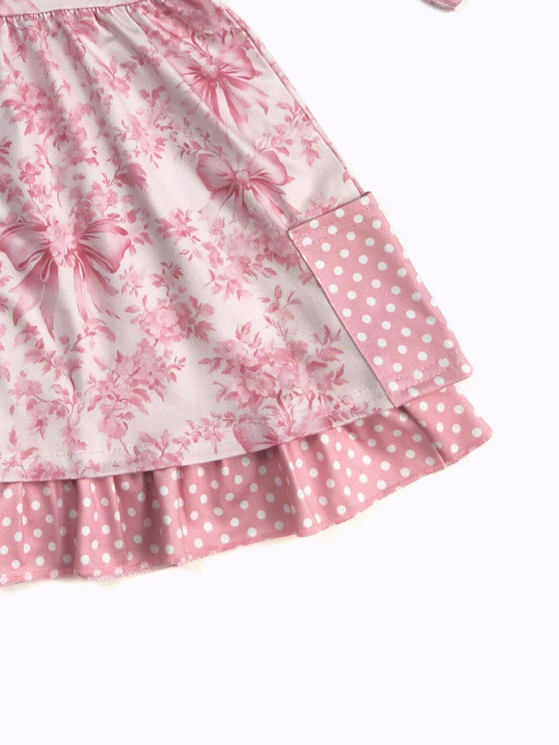 Pink Damask Girls Dress