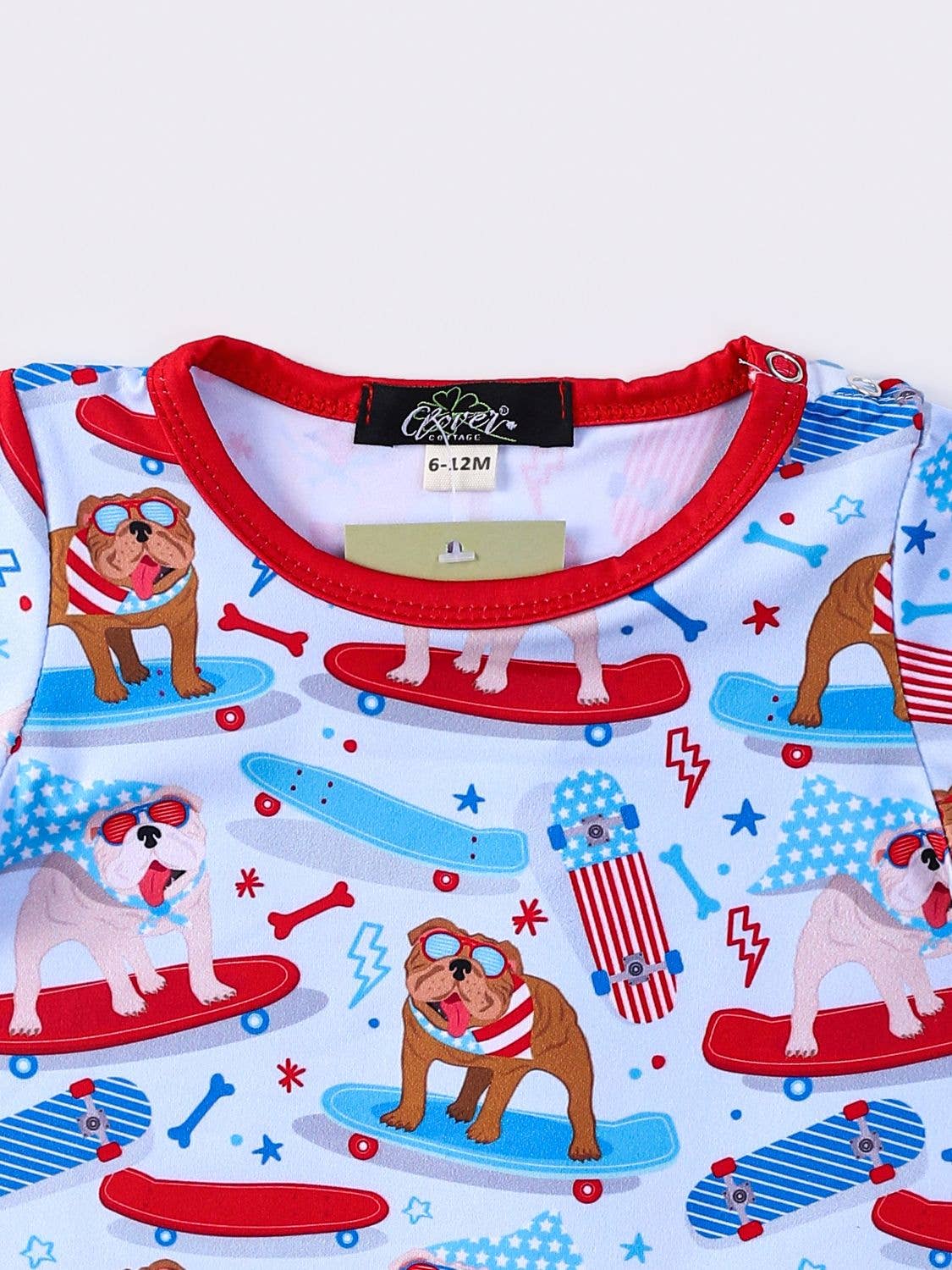 USA Bulldog Boy Romper