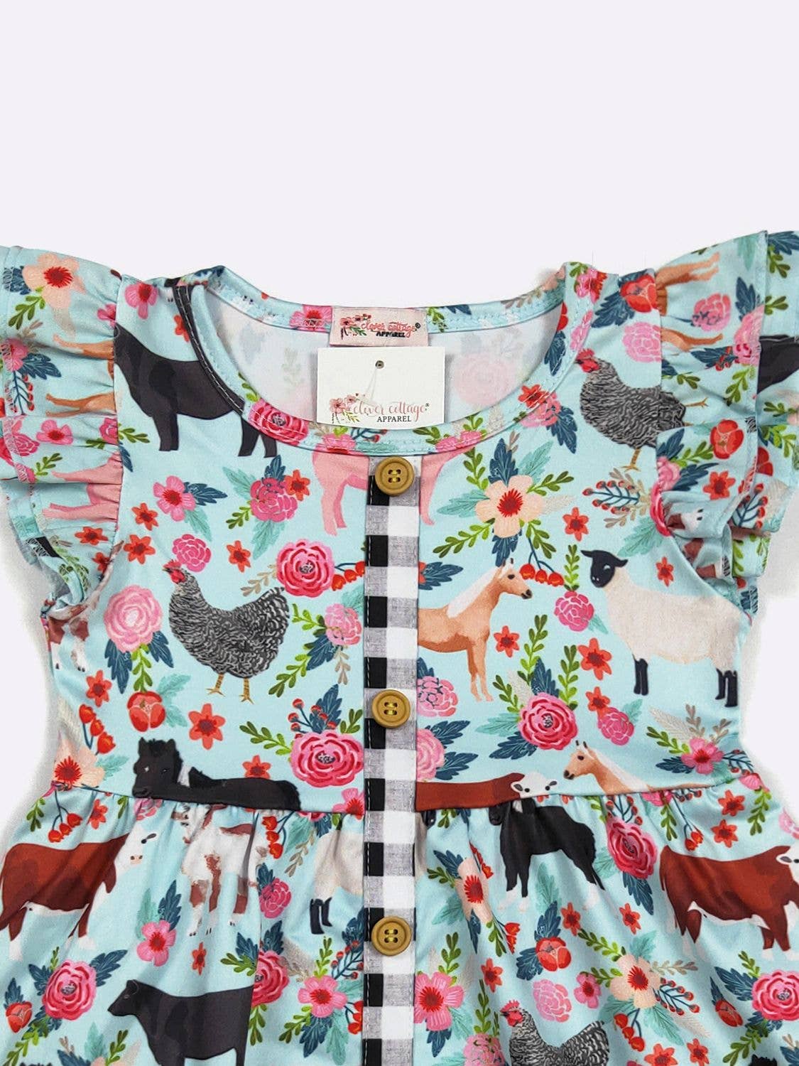 Farm Floral Girls Dress