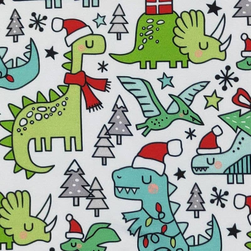 Dino Christmas Boy Romper