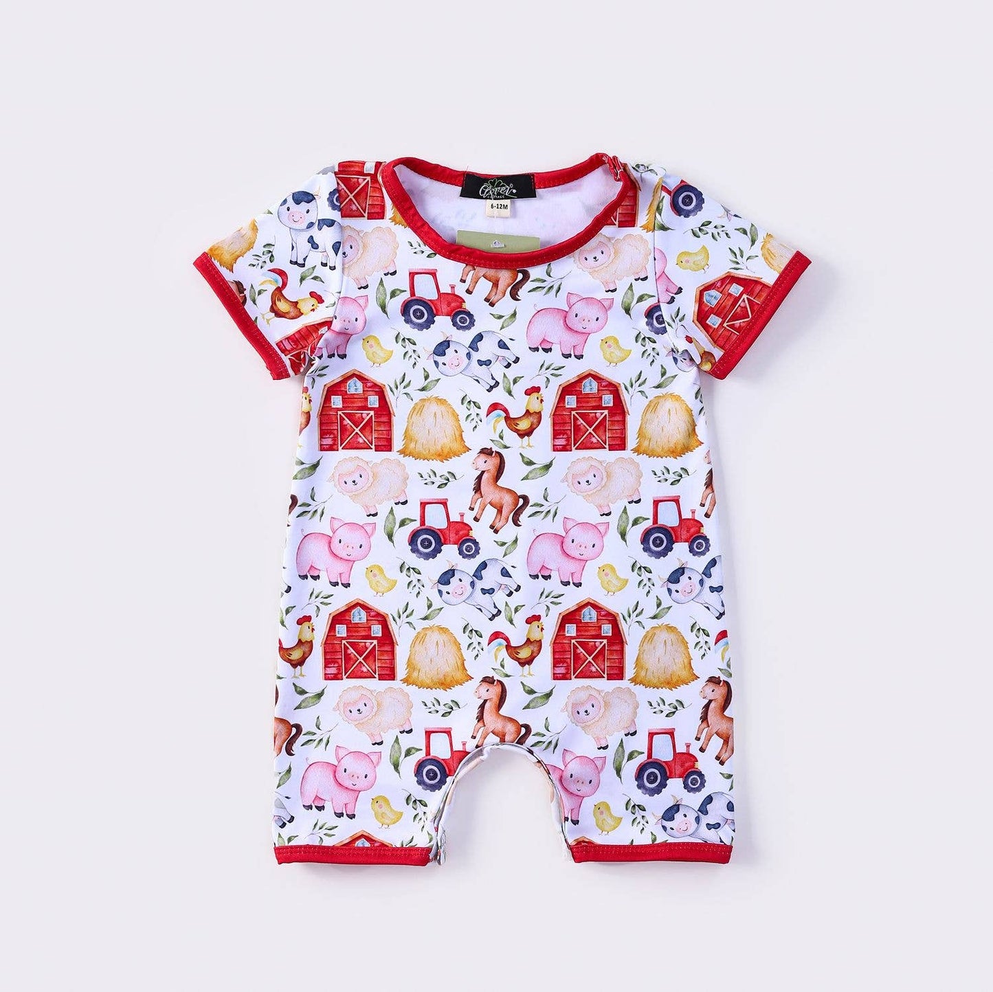 Hay Farm Boy Romper