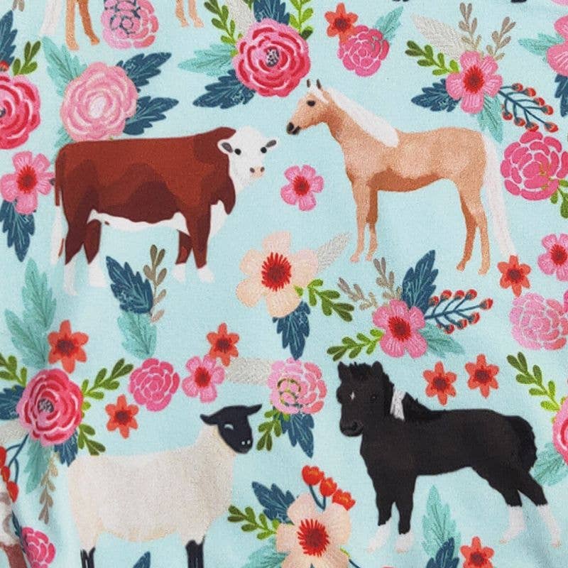 Farm Floral Baby Romper