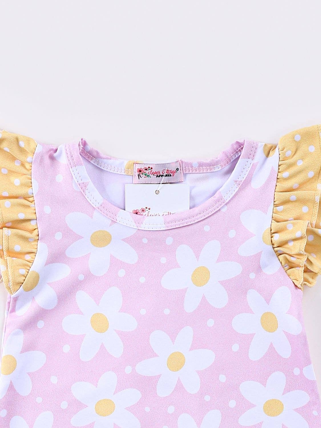 Pink Daisy Baby Romper