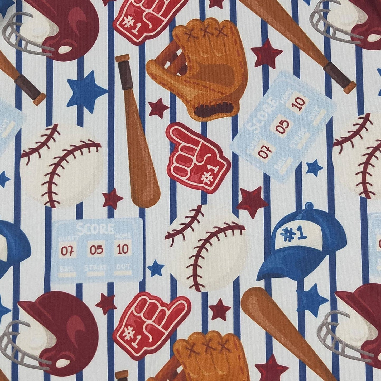 Baseball Score Boy Romper