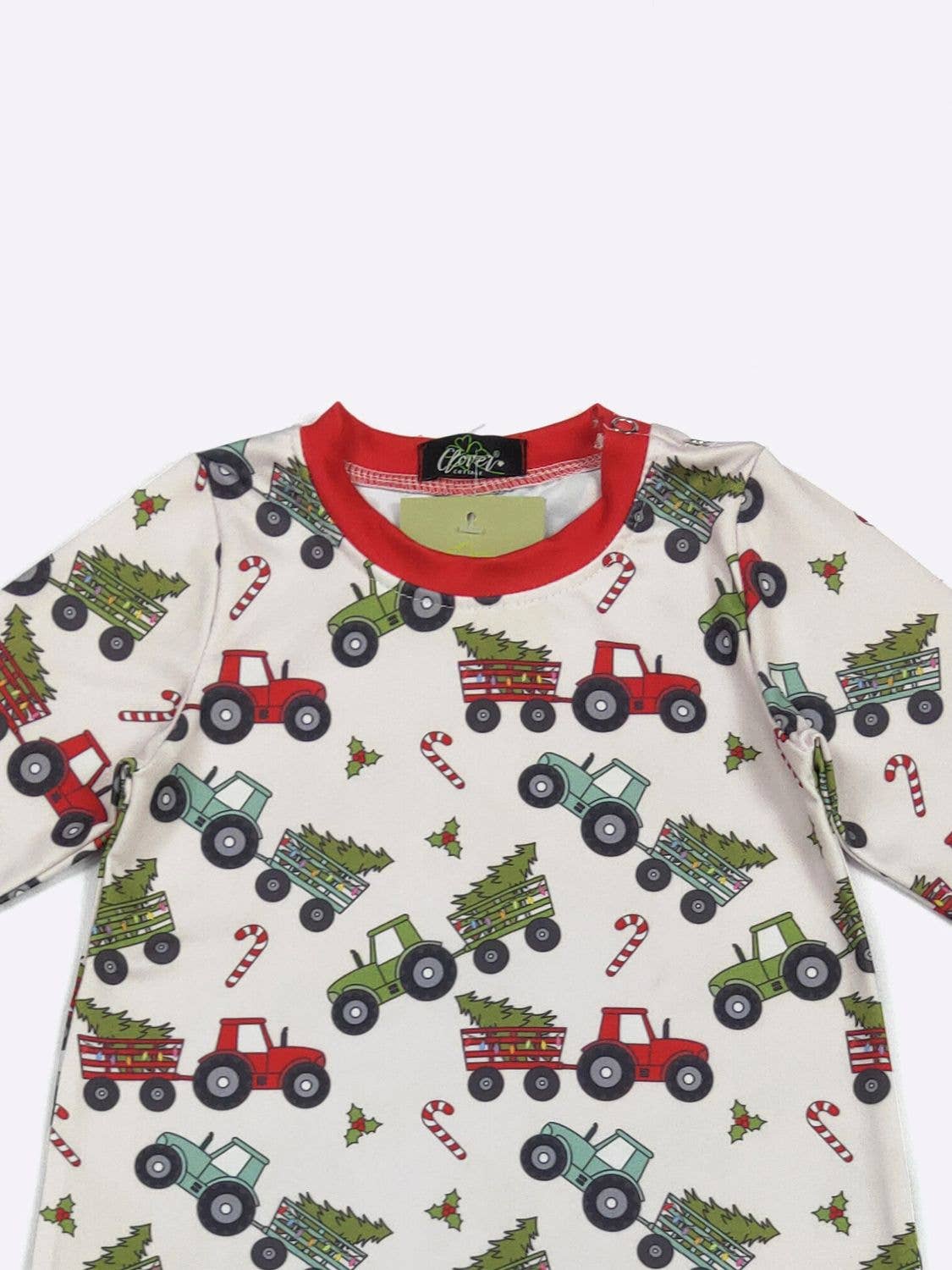 Tractor Tree Pull Boy Romper