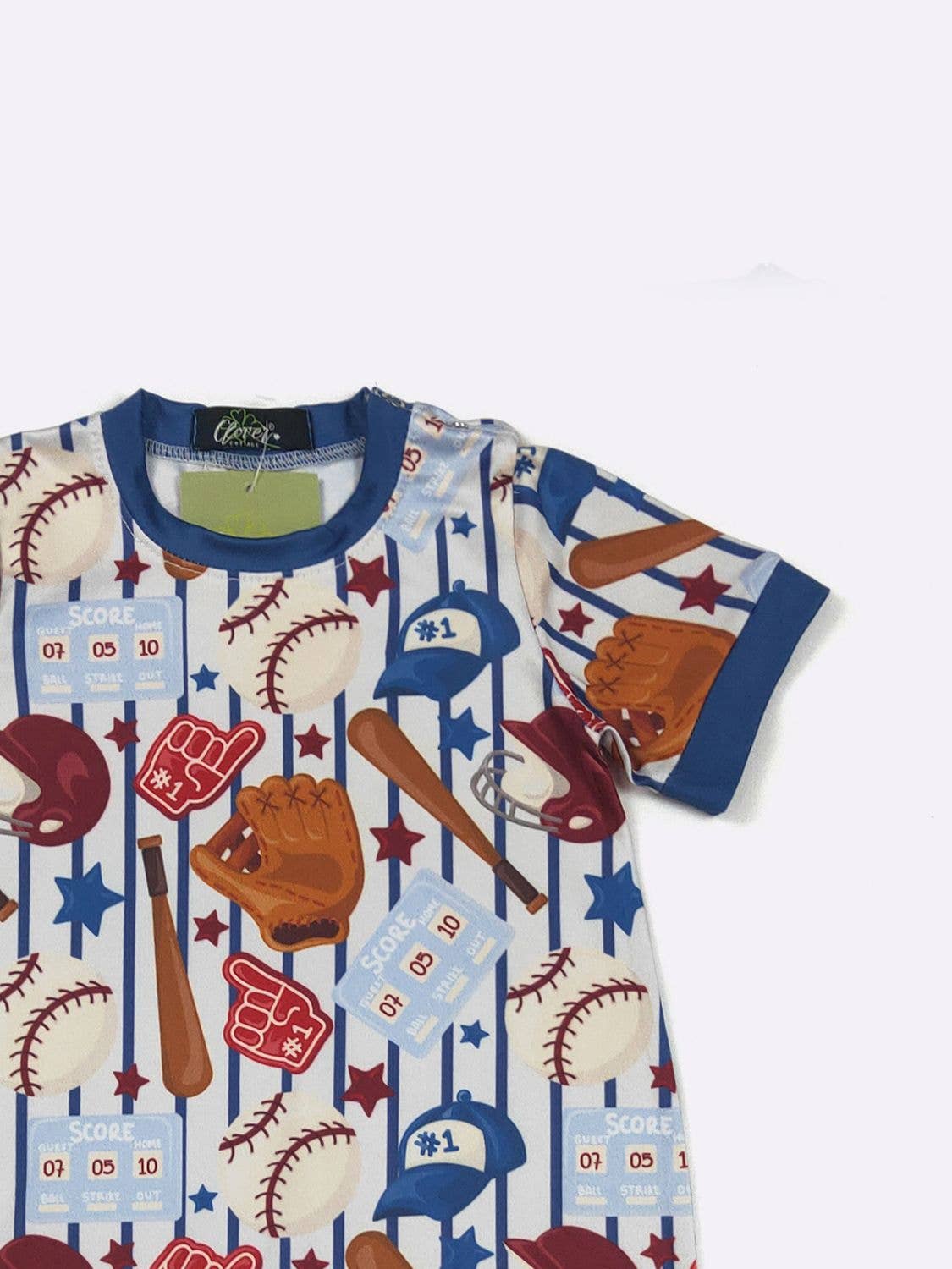 Baseball Score Boy Romper