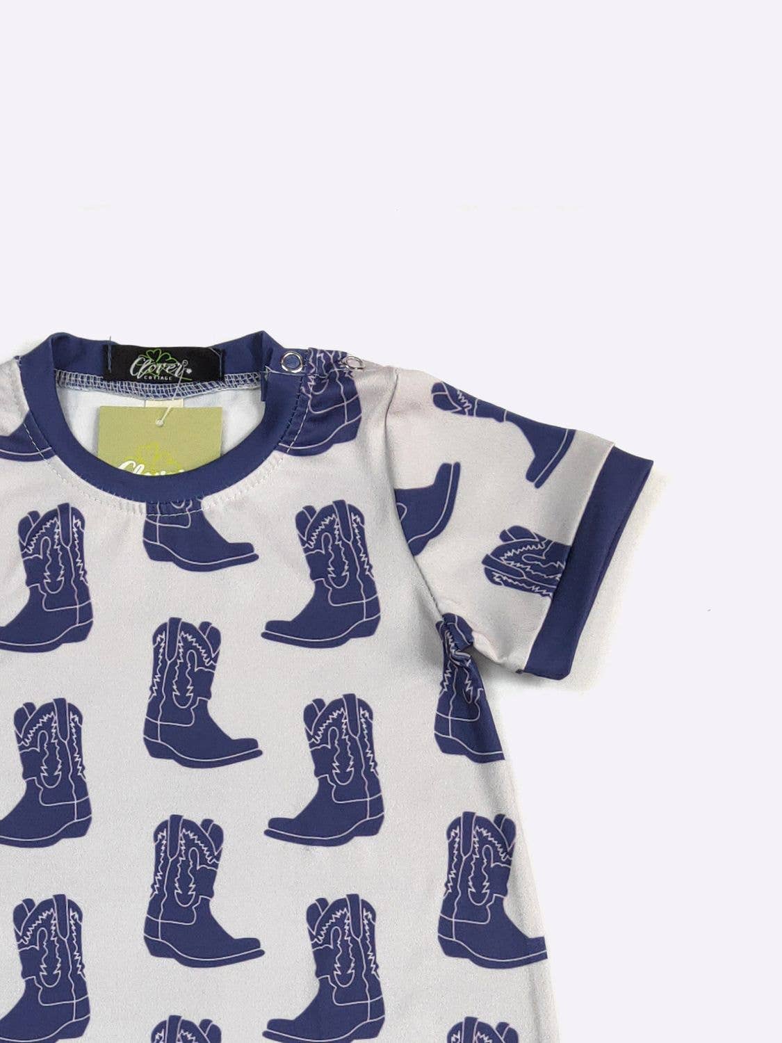 Indigo Boots Boy Romper