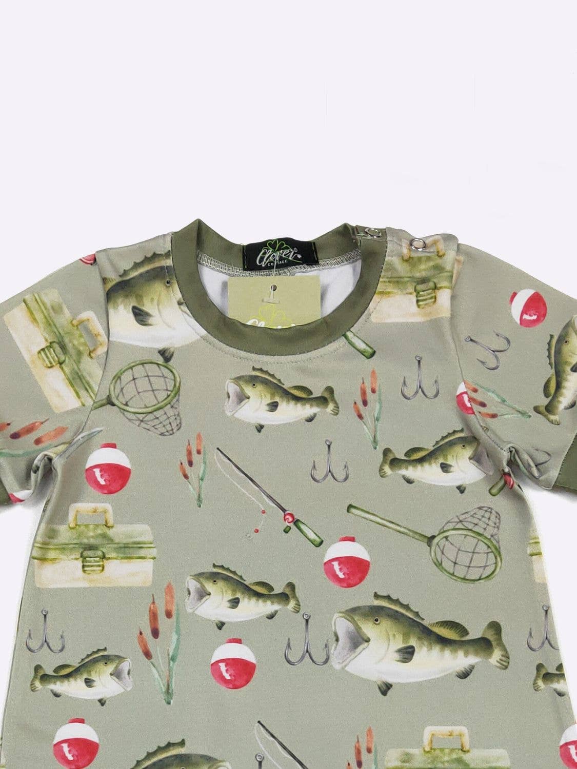 Big Mouth Bass Boy Romper