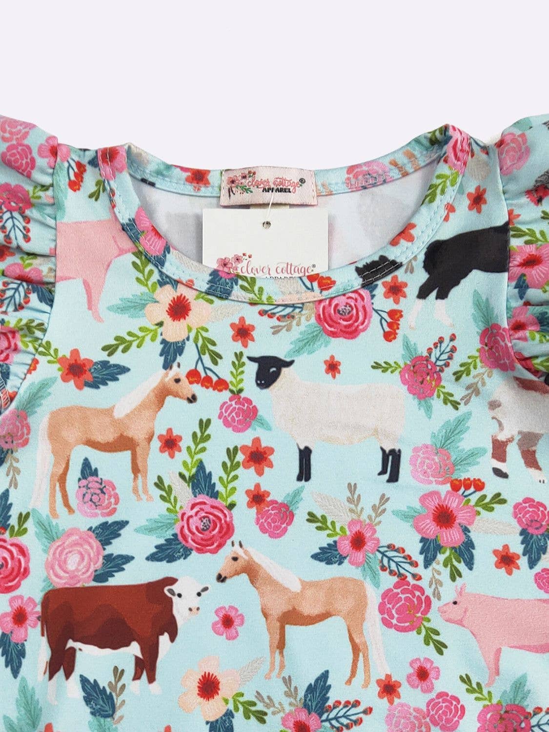 Farm Floral Baby Romper