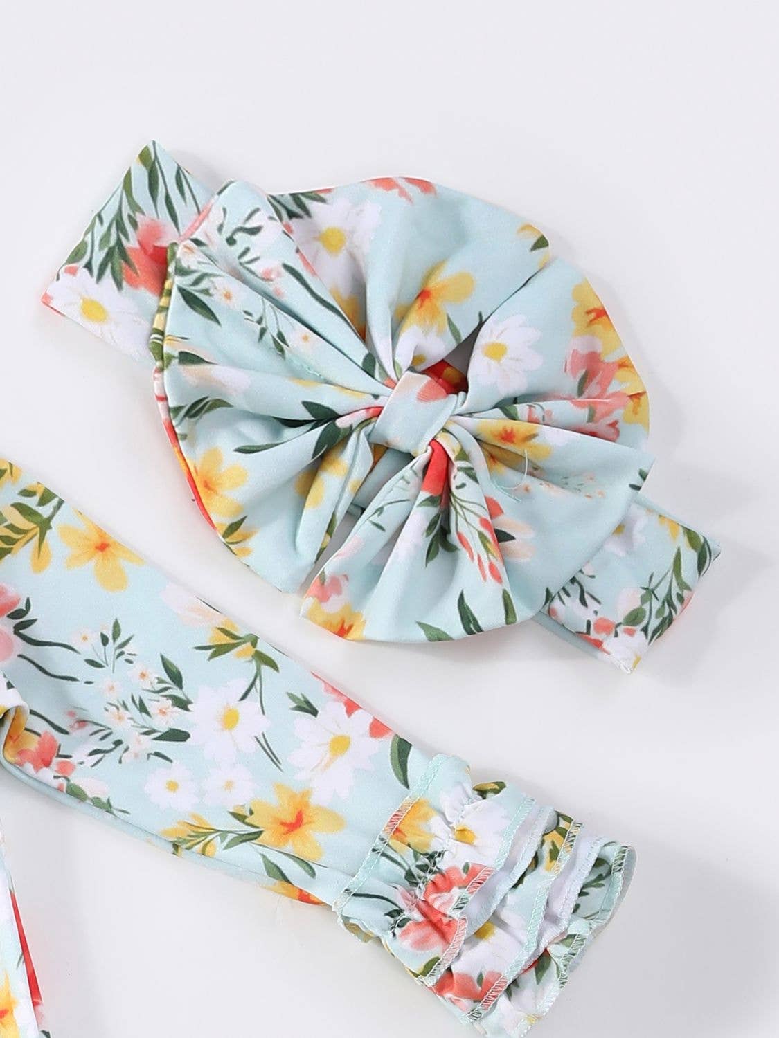 Coral Aqua Baby Gown