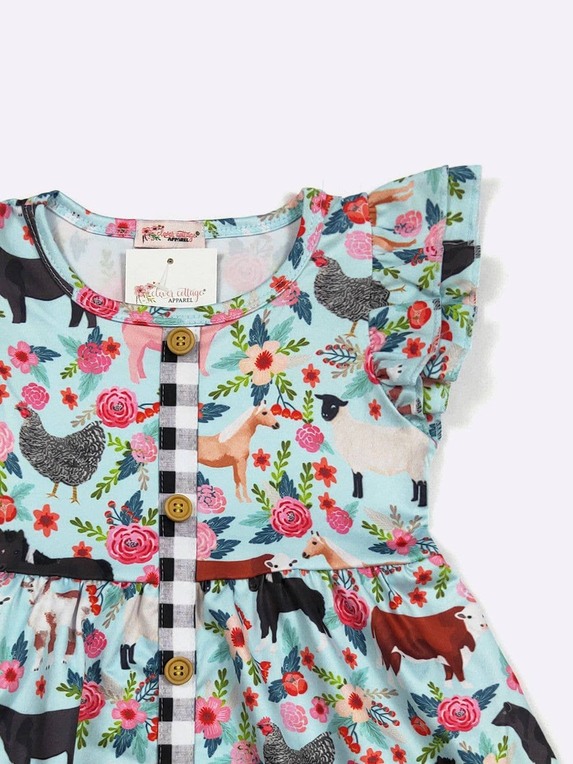 Farm Floral Girls Dress