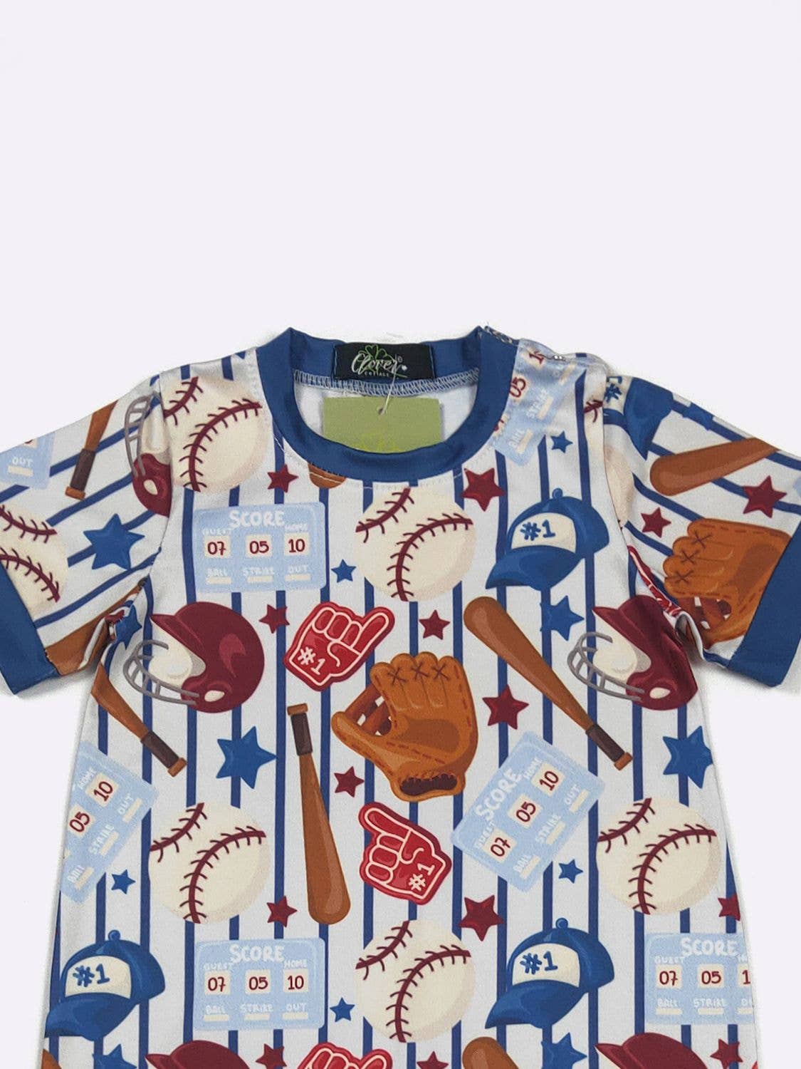 Baseball Score Boy Romper