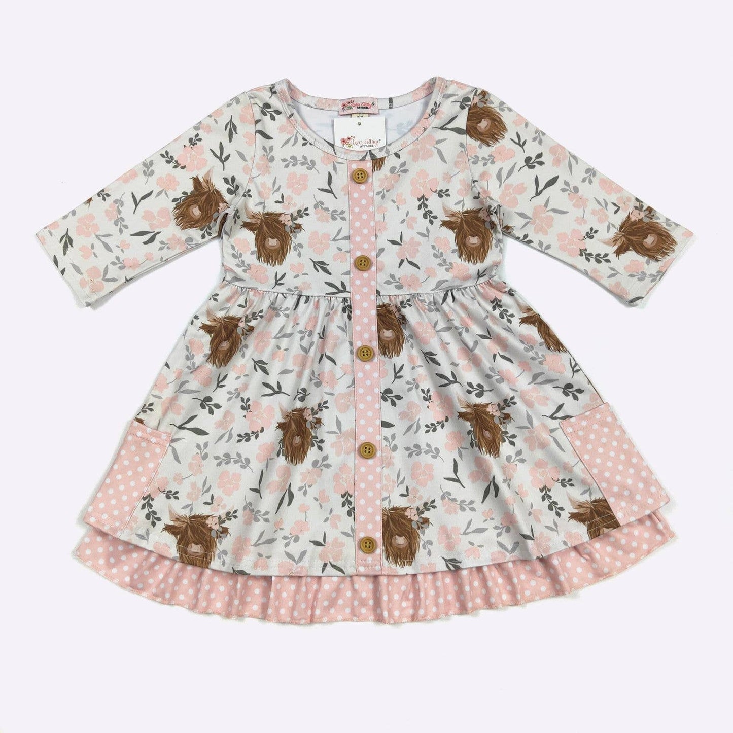 Highland Blooms Girls Dress