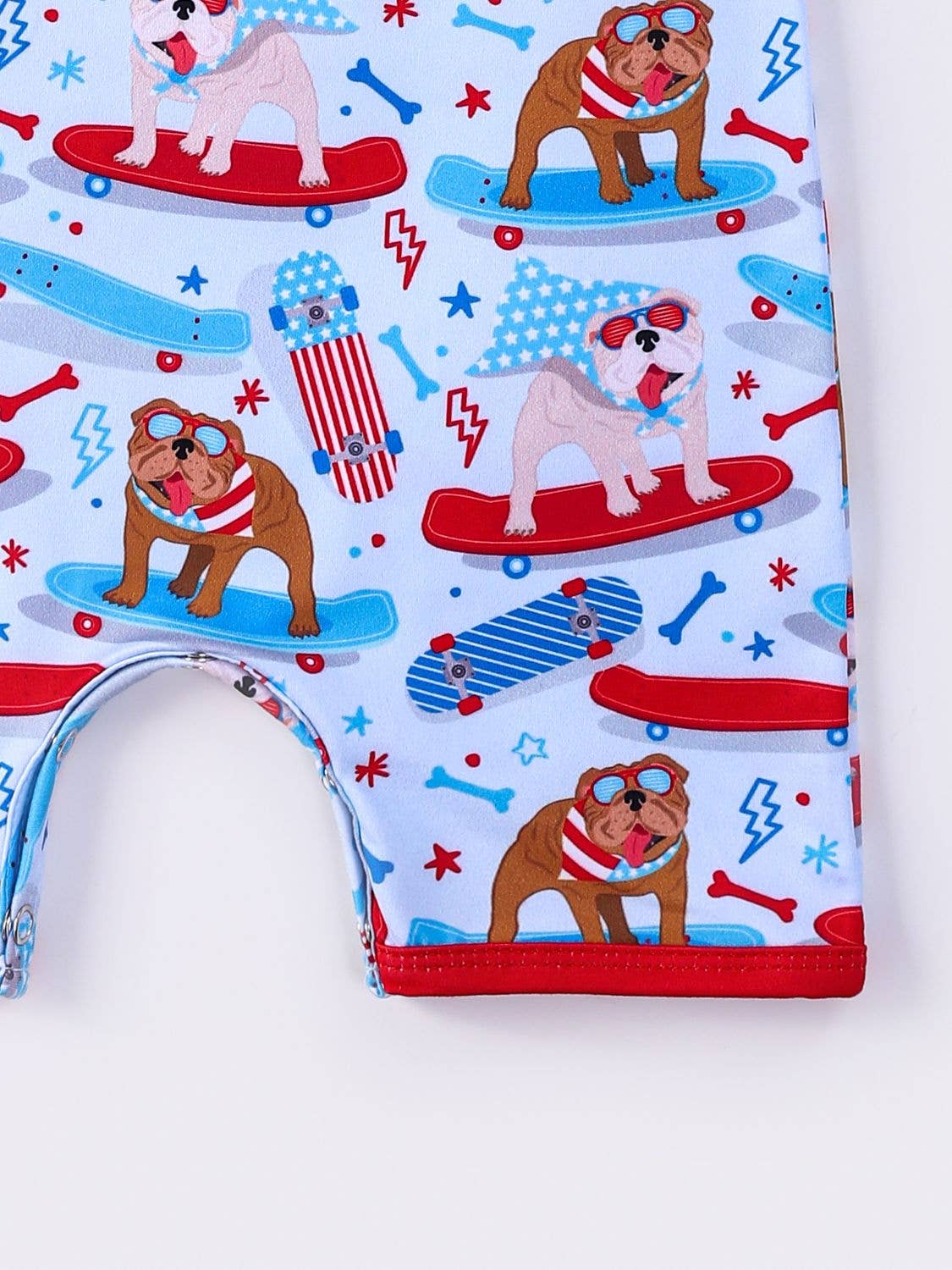 USA Bulldog Boy Romper