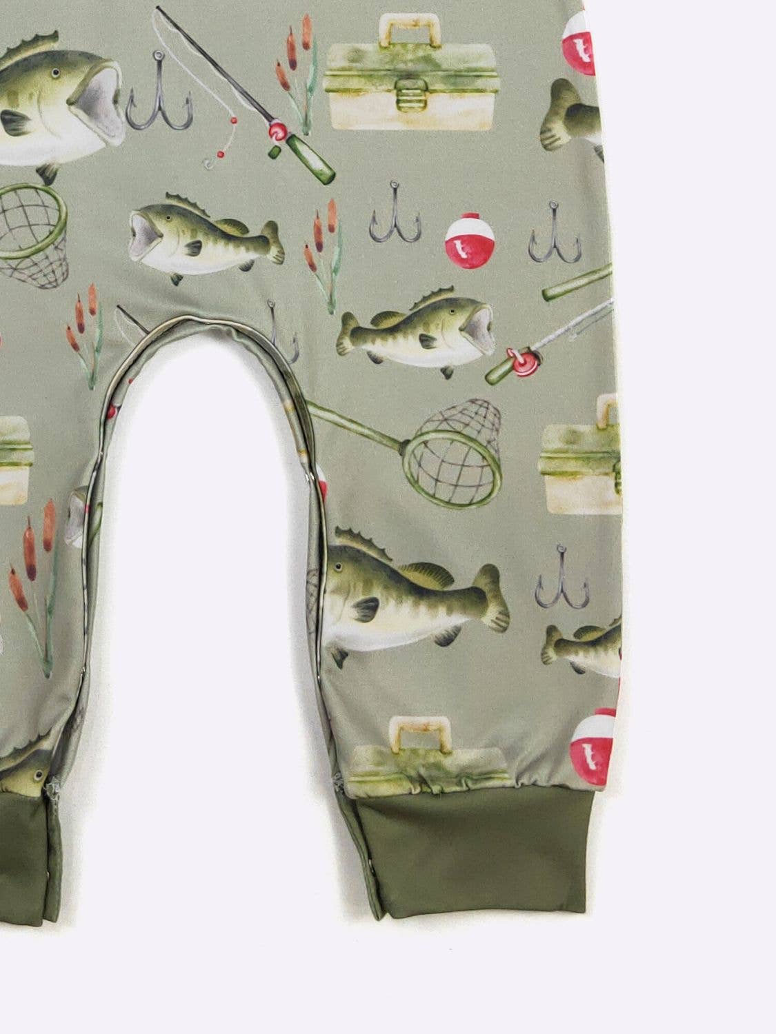 Big Mouth Bass Boy Romper