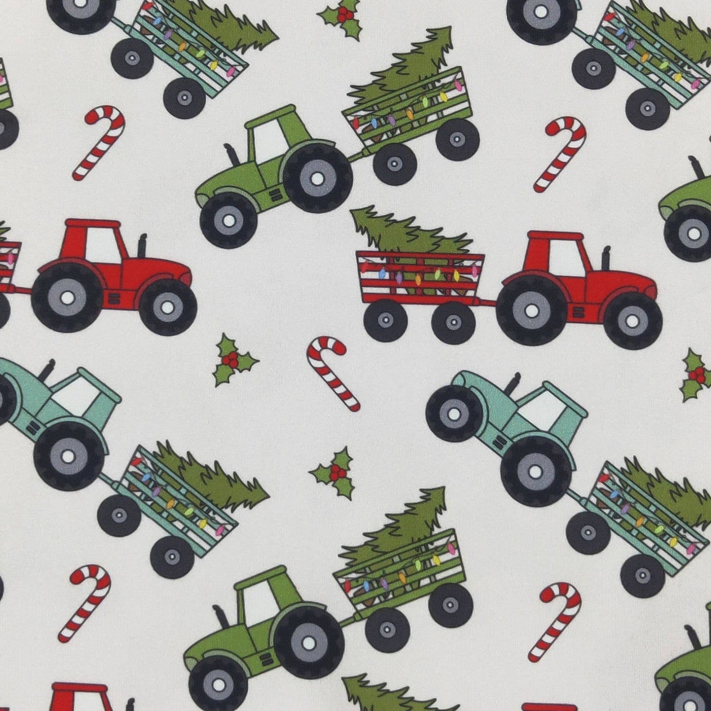 Tractor Tree Pull Boy Romper