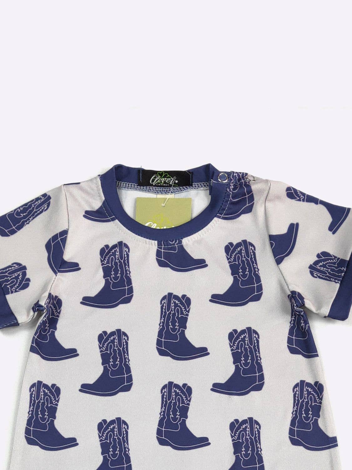 Indigo Boots Boy Romper