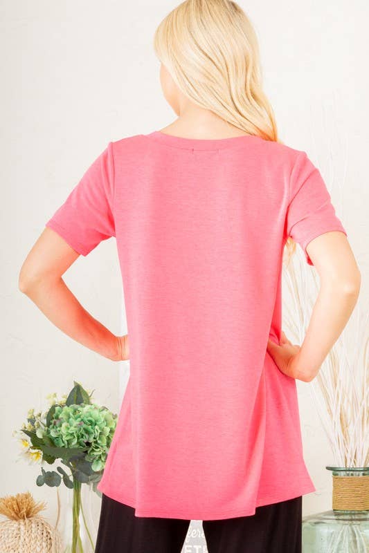ET5127-20  V NECK WITH BAR SOLID TOP
