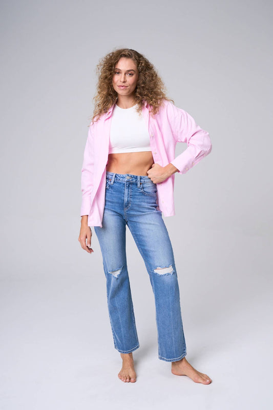 HIGH RISE COMFORT STRETCH LOOSE STRAIGHT SP-P12657M