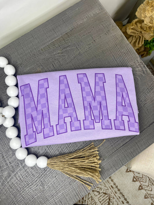 Purple Mama Checkered (Gildan Sublimation T-Shirt)