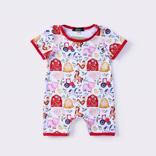 Hay Farm Boy Romper