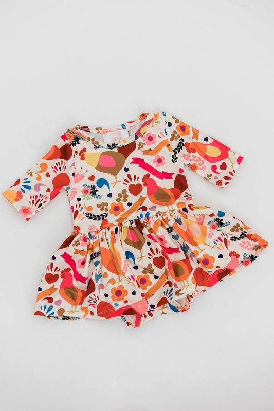 Little Red Hen Twirl Bodysuit