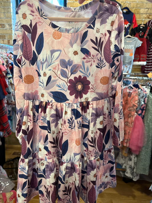 Pete & Lucy Purple Floral Dress