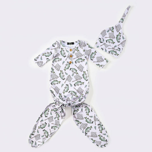 Catch & Release Baby Knotted Gown